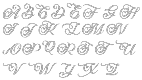 Muster von Schriftart